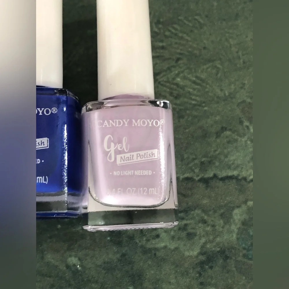 4pack Candy Moyo gel nail polish in lavender royal blue emerald green mauve‎ new